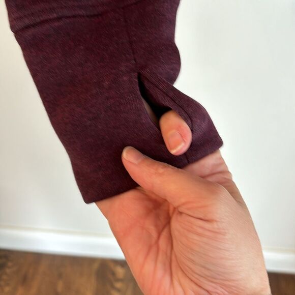 Athleta Women’s Easy Cozy Karma Jacket Cassis SIZE Medium #158372 maroon EUC! - Picture 5 of 12